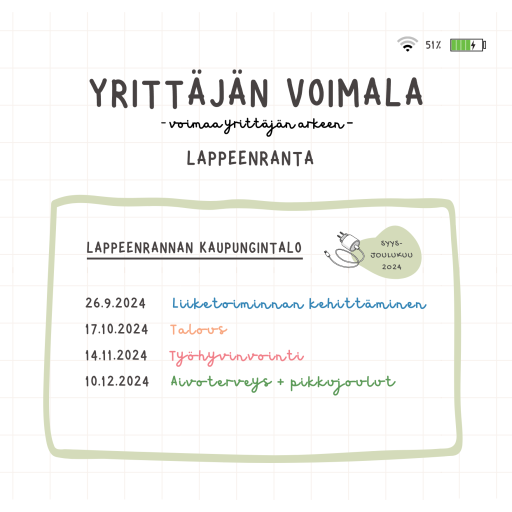 YRITTÄJÄN VOIMALA NELIÖ LPR