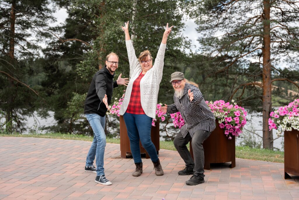 Sven Langbein, Virve ja Jari Niiranen.