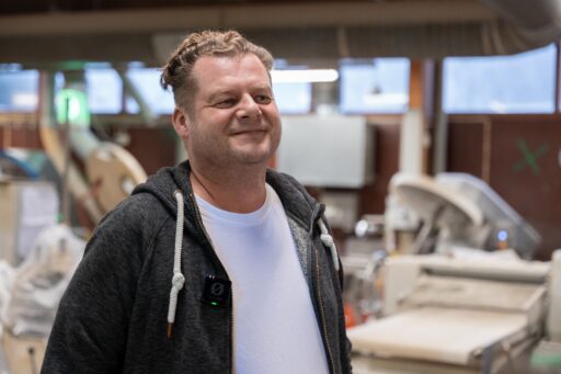 Jouni Heltimoinen, Pika-Pullan toimitusjohtaja leipomossaan.